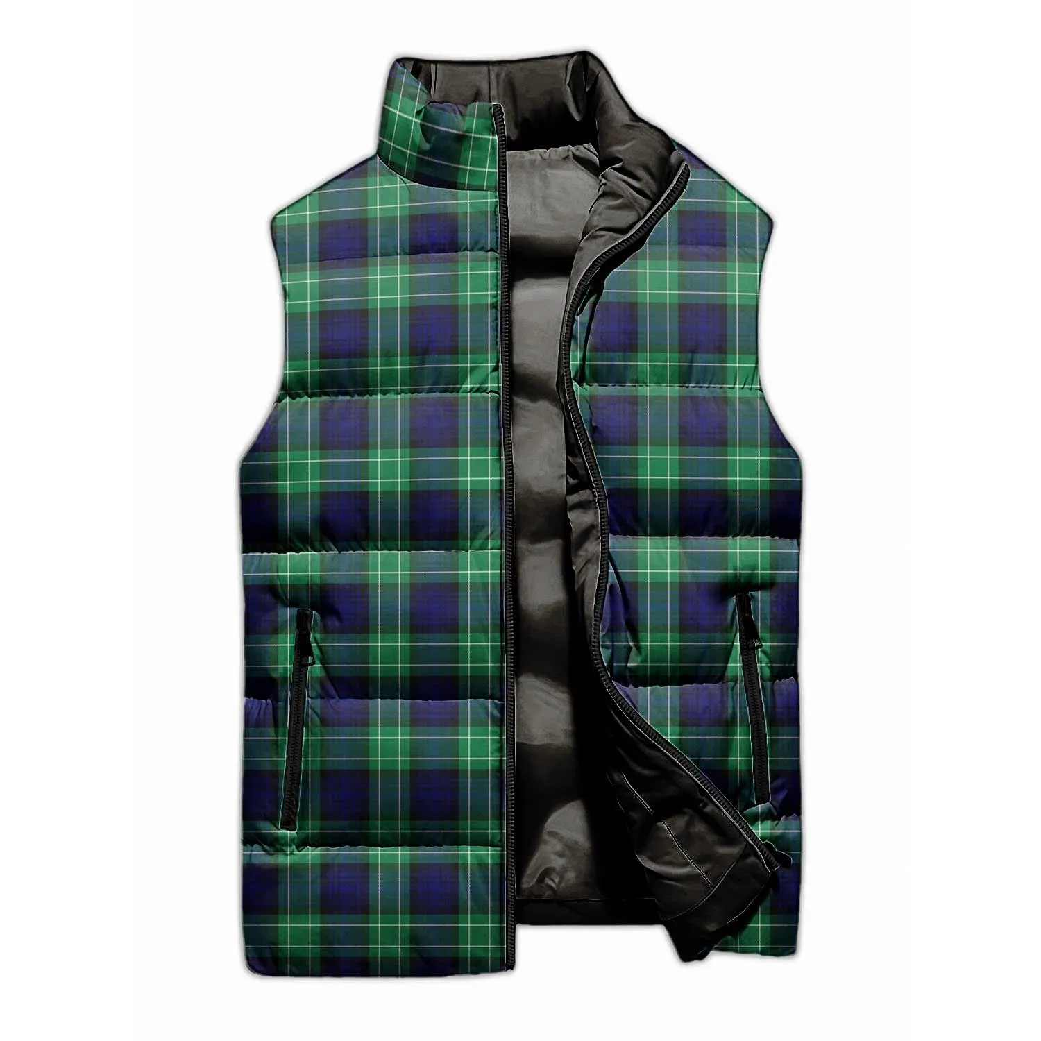 Abercrombie Tartan Sleeveless Puffer Jacket