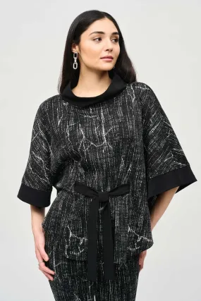 Abstract Print Poncho