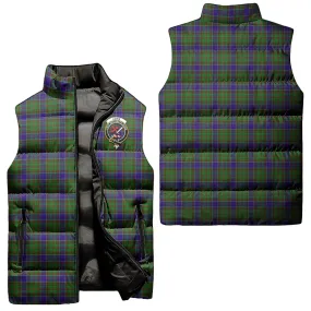 Adam Tartan Sleeveless Puffer Jacket with Family Crest