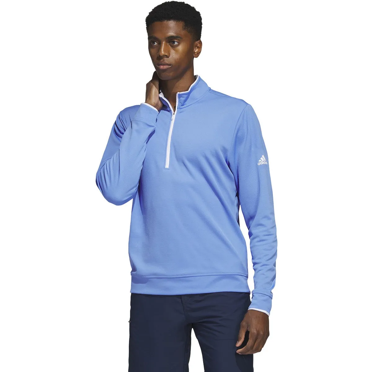 adidas Men's Primegreen UPF Quarter Zip Pullover