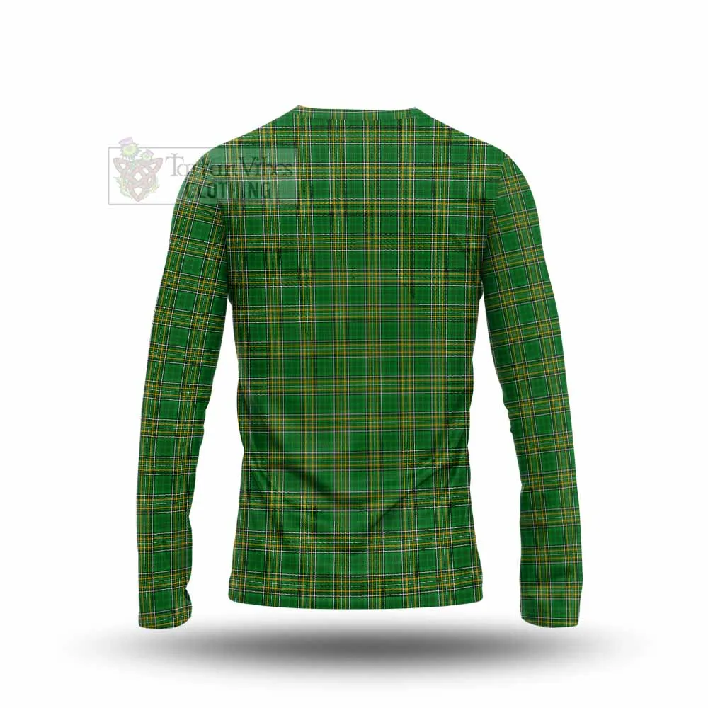 Aland Irish Clan Tartan Long Sleeve T-Shirt with Coat of Arms