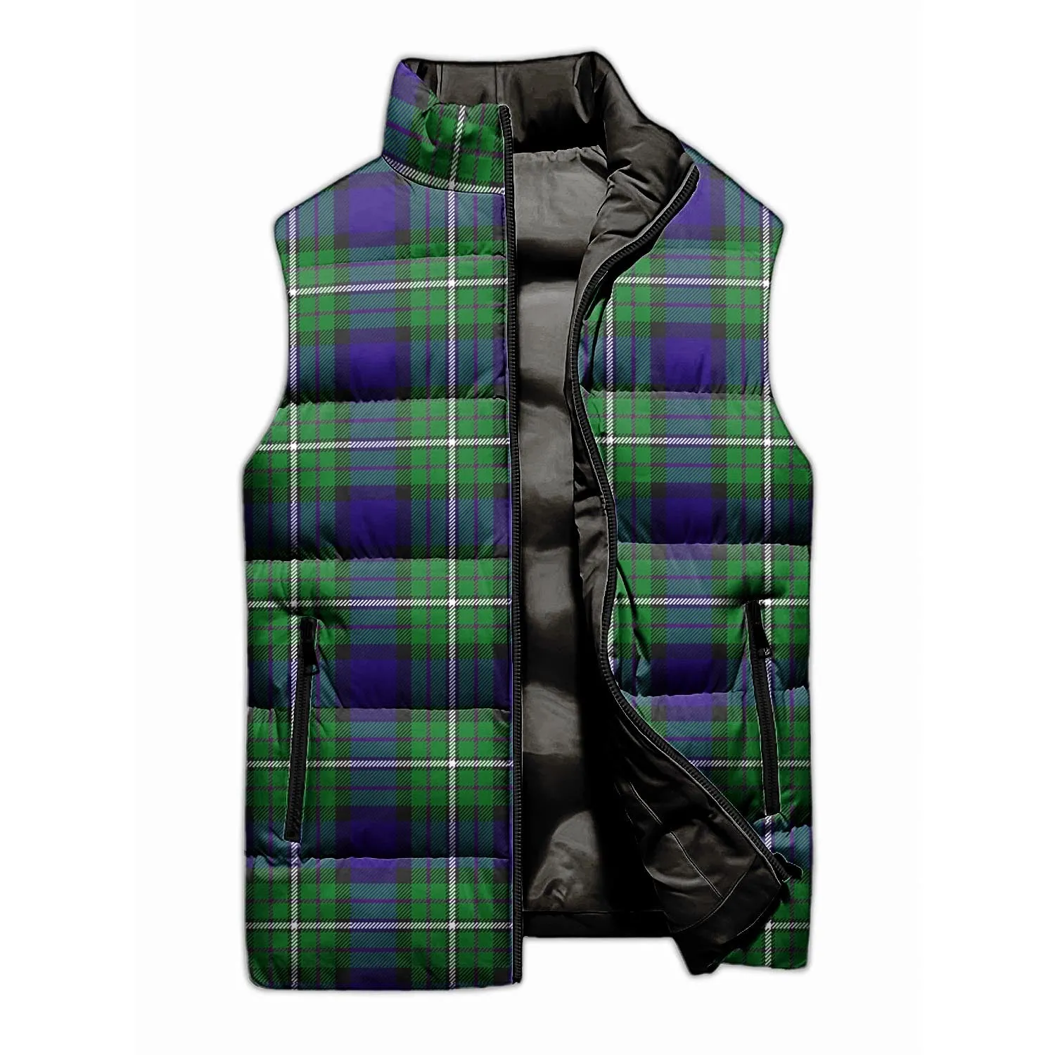 Alexander Tartan Sleeveless Puffer Jacket