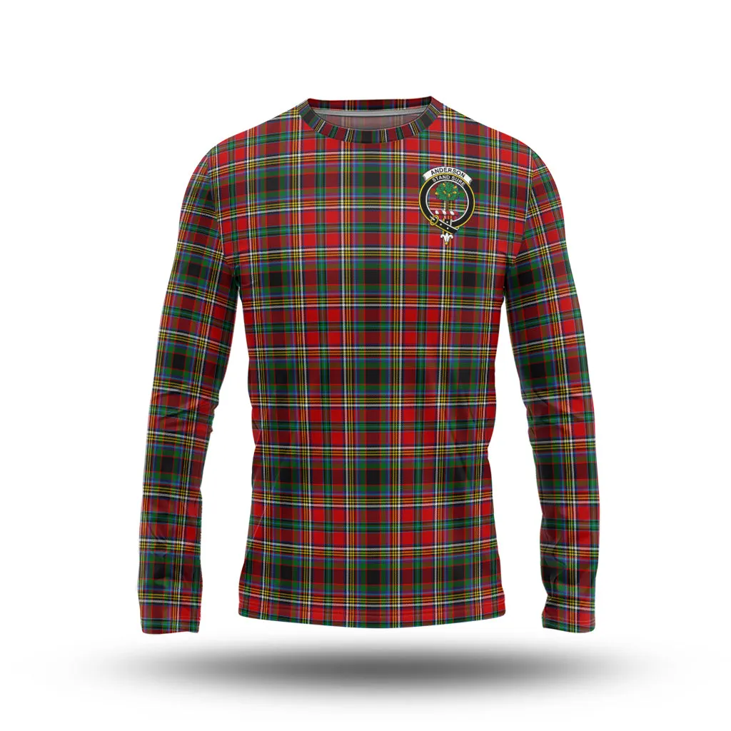 Anderson of Arbrake Tartan Long Sleeve T-Shirt with Family Crest