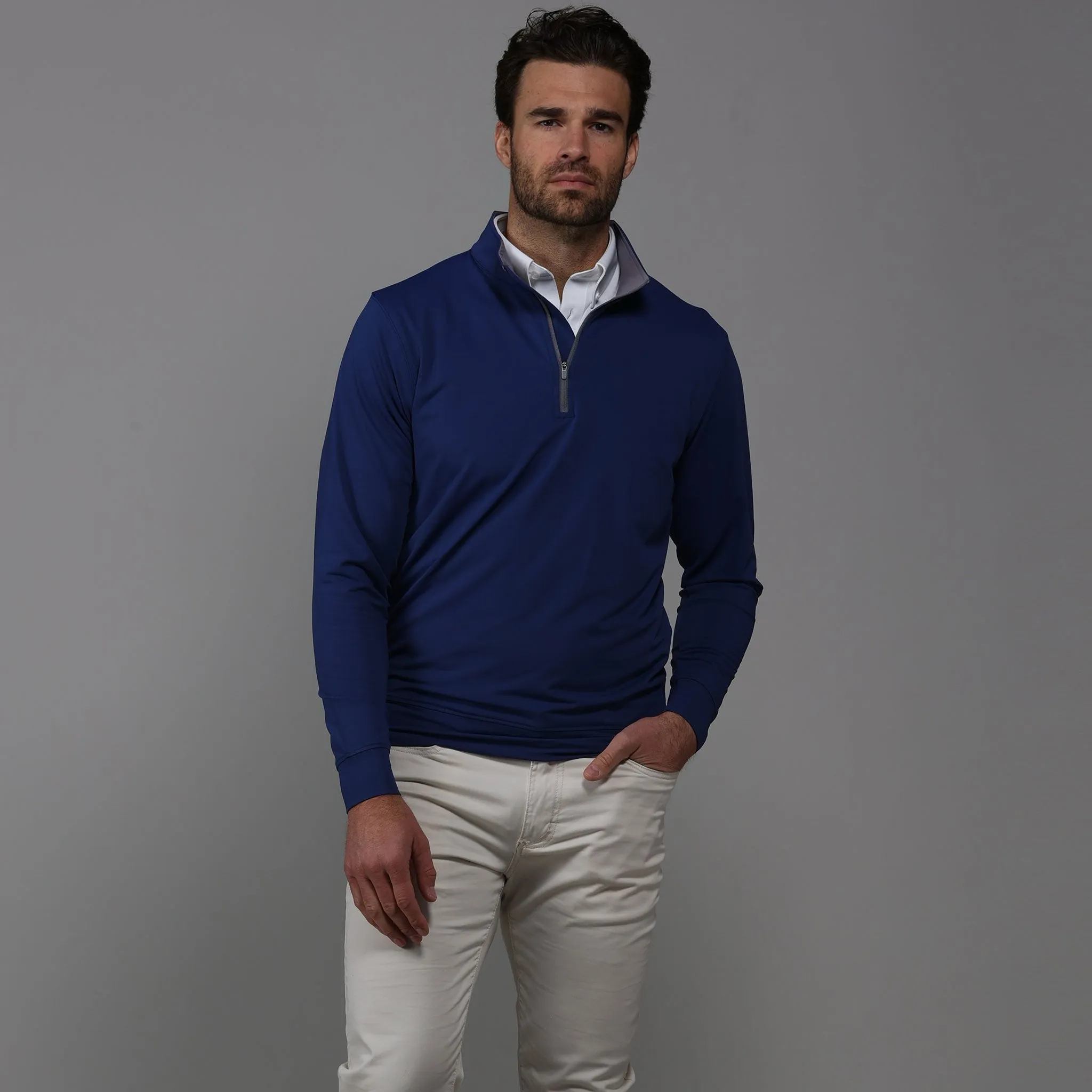 Annapolis Navy Tour Performance Men's Golf Quarter Zip Pullover