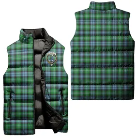 Arbuthnot Ancient Tartan Sleeveless Puffer Jacket with Family Crest