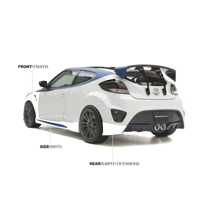 ARK C-FX Rear Bumper Side Extensions Hyundai Veloster Turbo (13-17) [Fiberglass] FGOF-0703