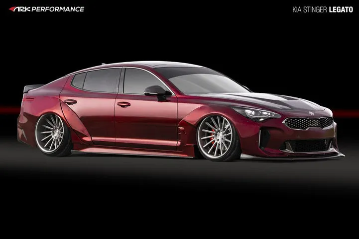 ARK Legato Wide Body Kit Kia Stinger 3.3L (2019-2022) [Fiberglass] SFLL-0811