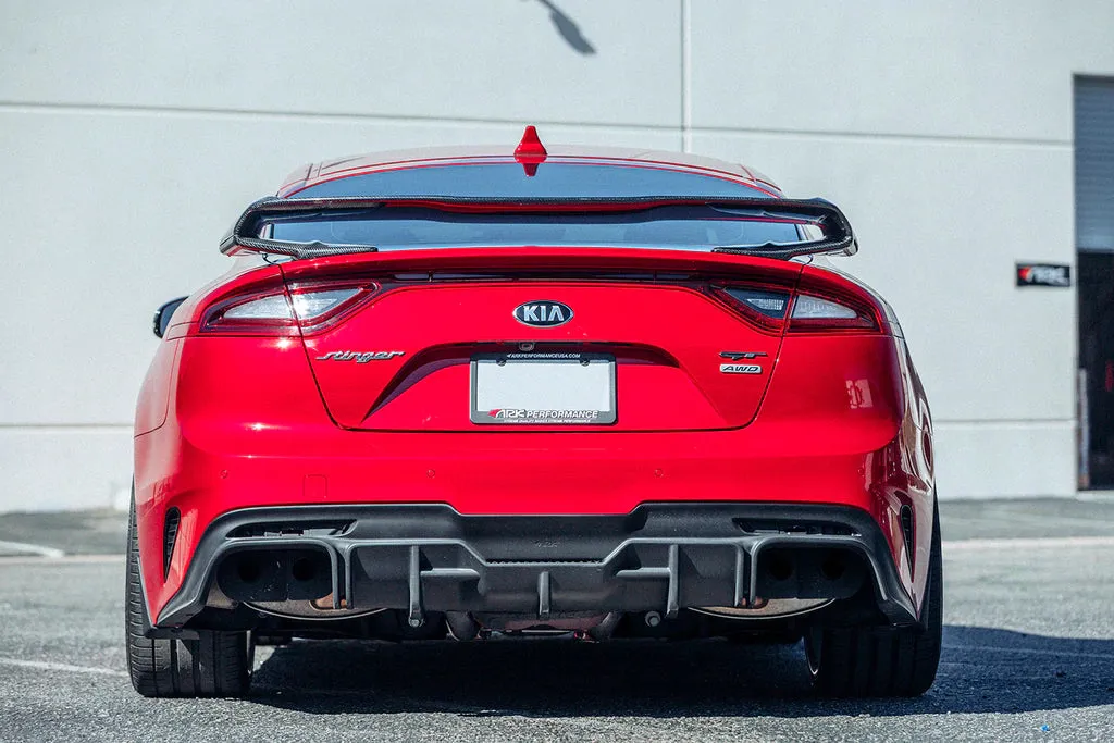 ARK S-FX Rear 3pc Wing Kia Stinger (2019-2022) Carbon Fiber / Forged Carbon / Fiberglass