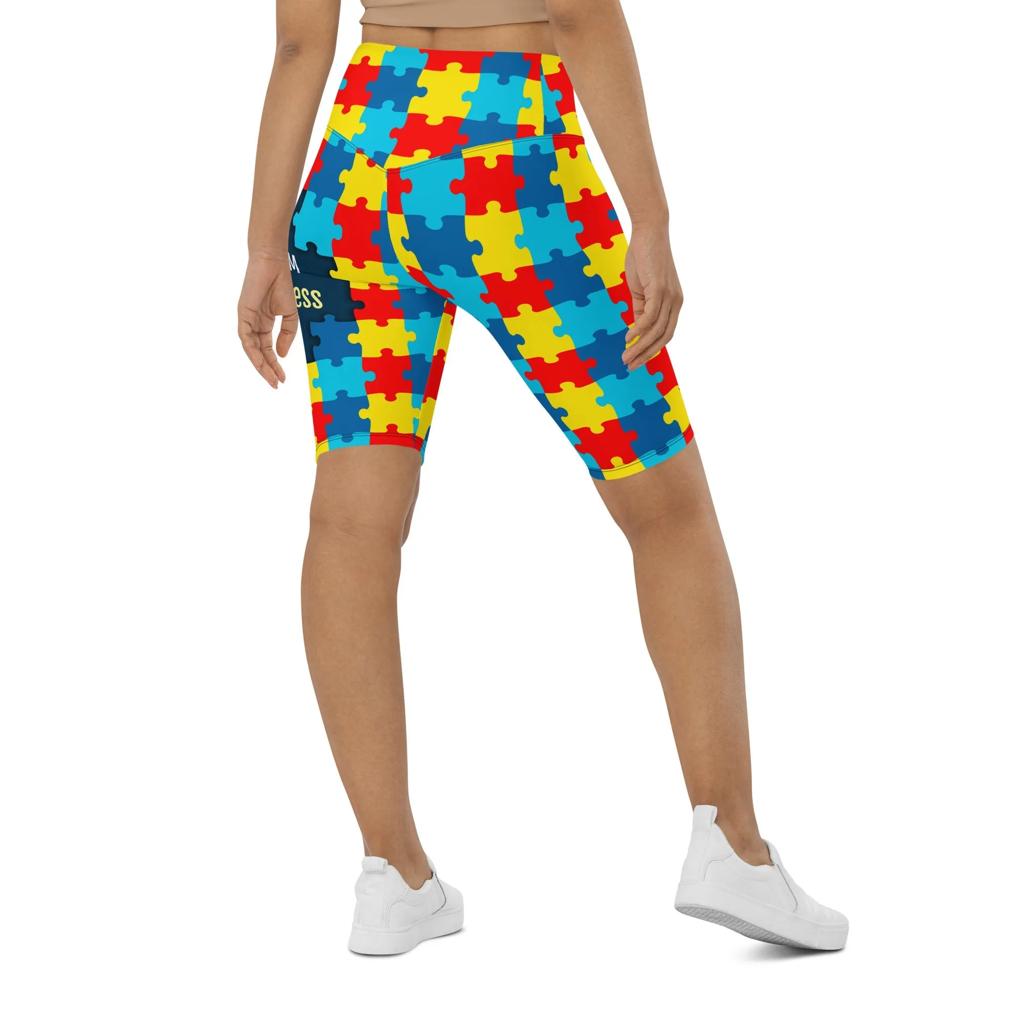 Autism Awareness Biker Shorts