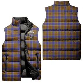 Balfour Tartan Sleeveless Puffer Jacket with Family Crest