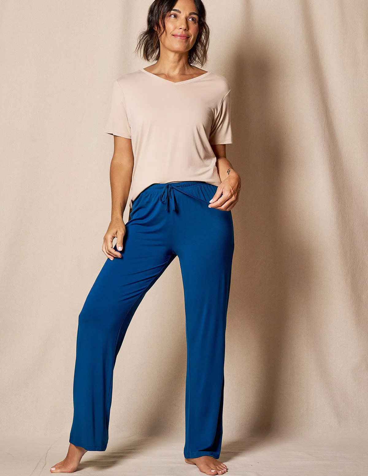 Bamboo Sleep Pants - Atlantic Blue