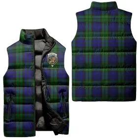 Bannatyne Tartan Sleeveless Puffer Jacket with Family Crest