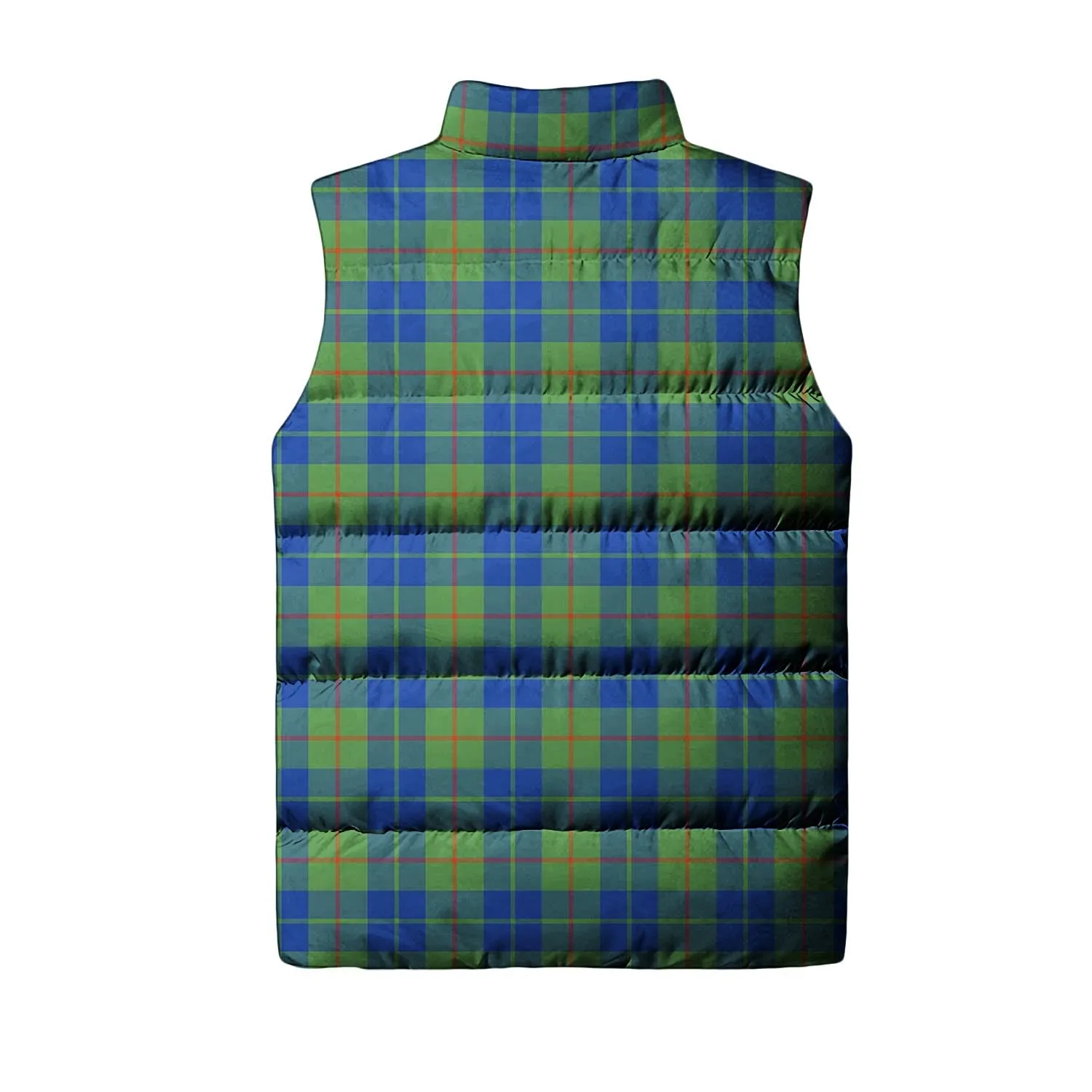 Barclay Hunting Ancient Tartan Sleeveless Puffer Jacket with Family Crest