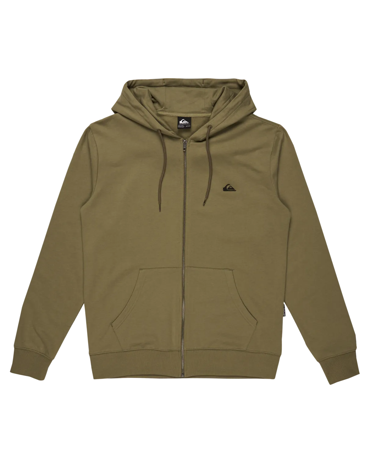 Basic Zip Hoodie in Aloe