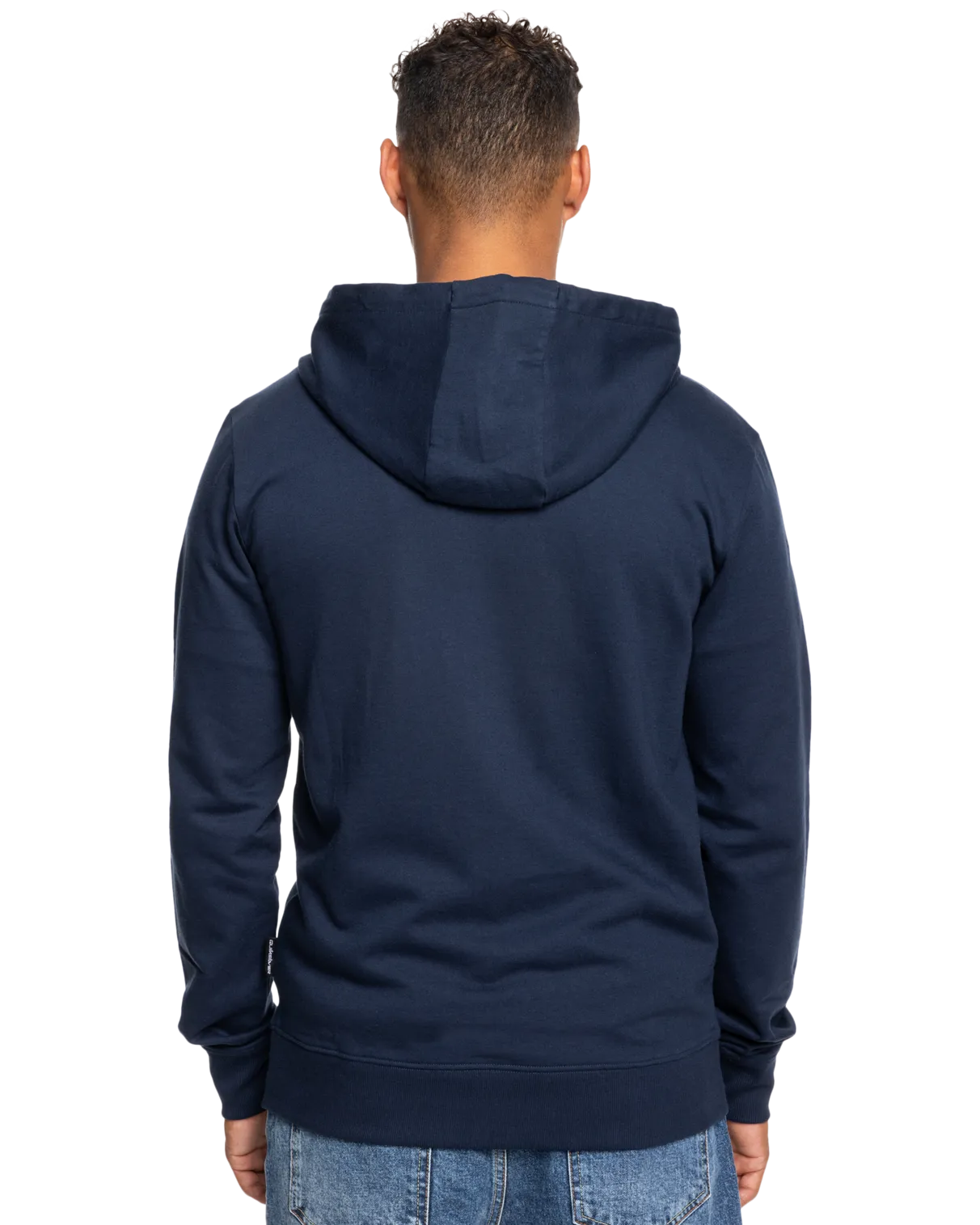 Basic Zip Hoodie in Navy Blazer