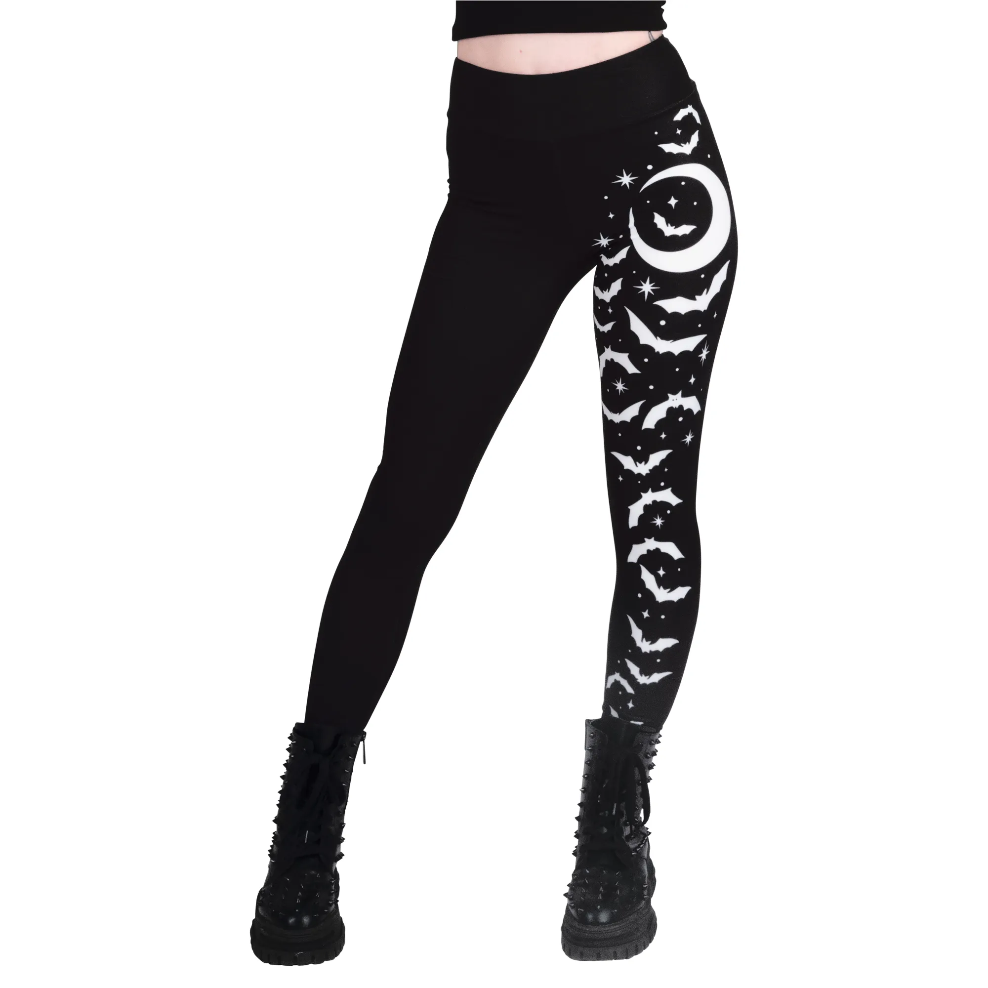 Bats And Stars High Waist Leggings