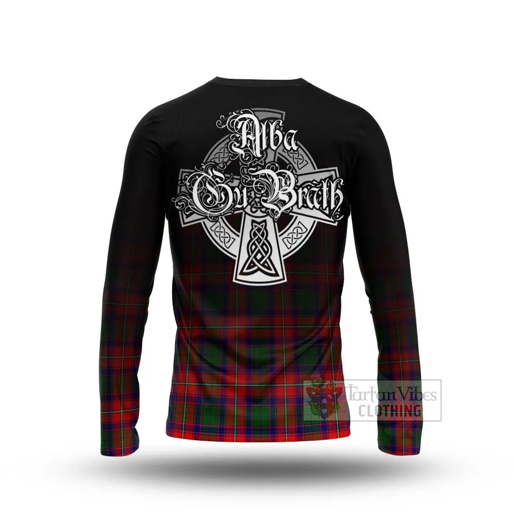 Belshes (Belsches) Tartan Long Sleeve T-Shirt Featuring Alba Gu Brath Family Crest Celtic Inspired