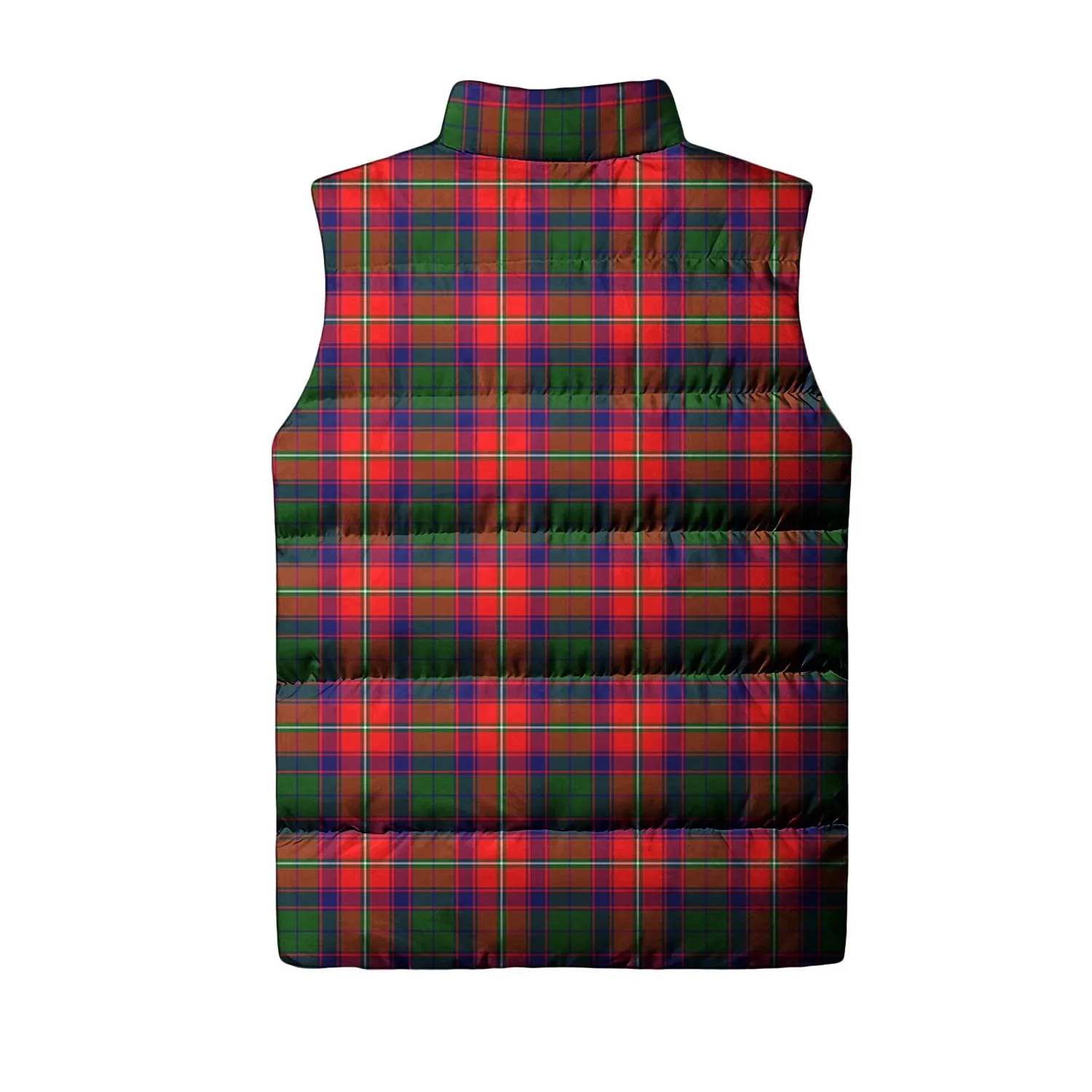 Belshes Tartan Sleeveless Puffer Jacket with Family Crest