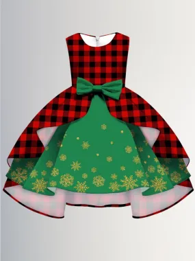 Best In Snow Plaid Holiday Princess Dress