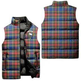 Bethune Tartan Sleeveless Puffer Jacket with Family Crest