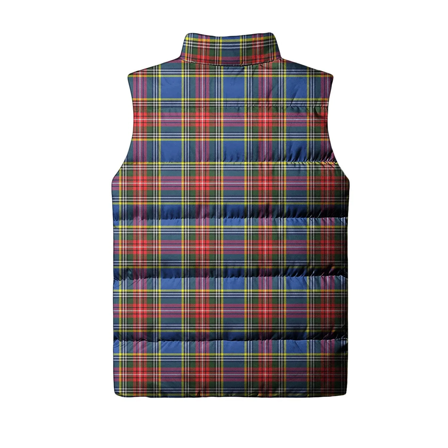 Bethune Tartan Sleeveless Puffer Jacket with Family Crest