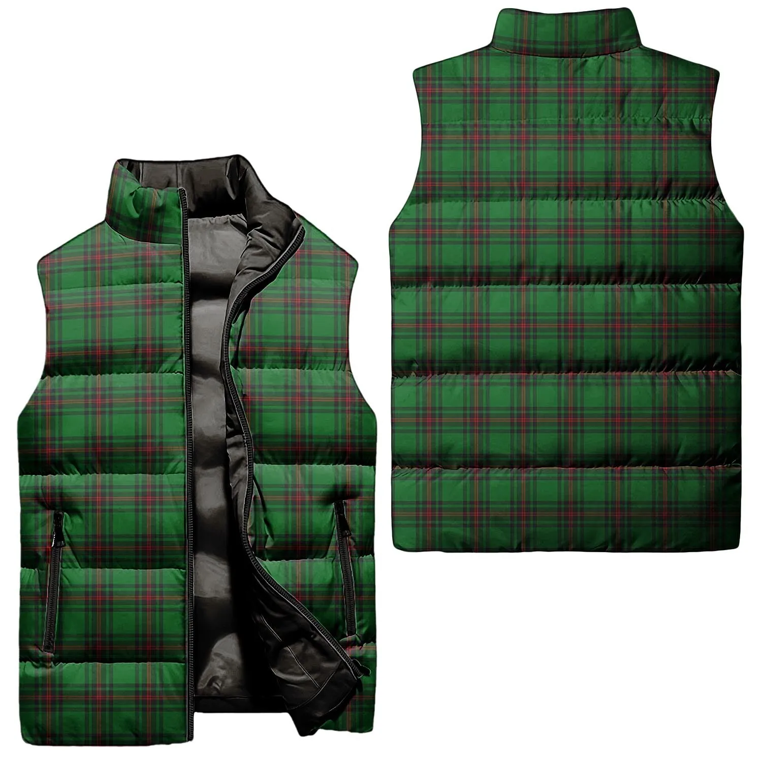 Beveridge Tartan Sleeveless Puffer Jacket