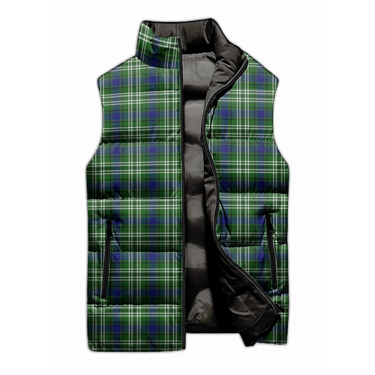 Blackadder Tartan Sleeveless Puffer Jacket