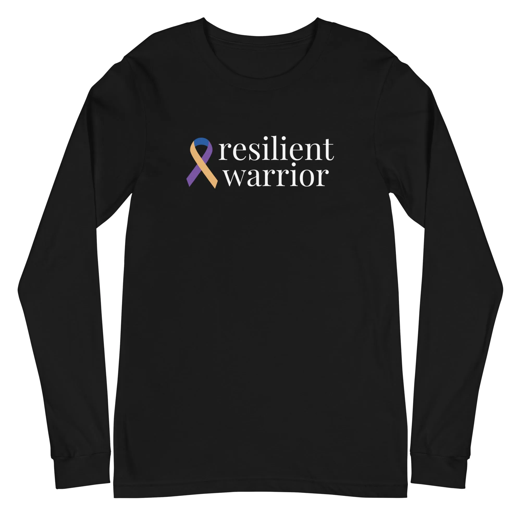 Bladder Cancer "resilient warrior" Long Sleeve Tee (Several Colors Available)