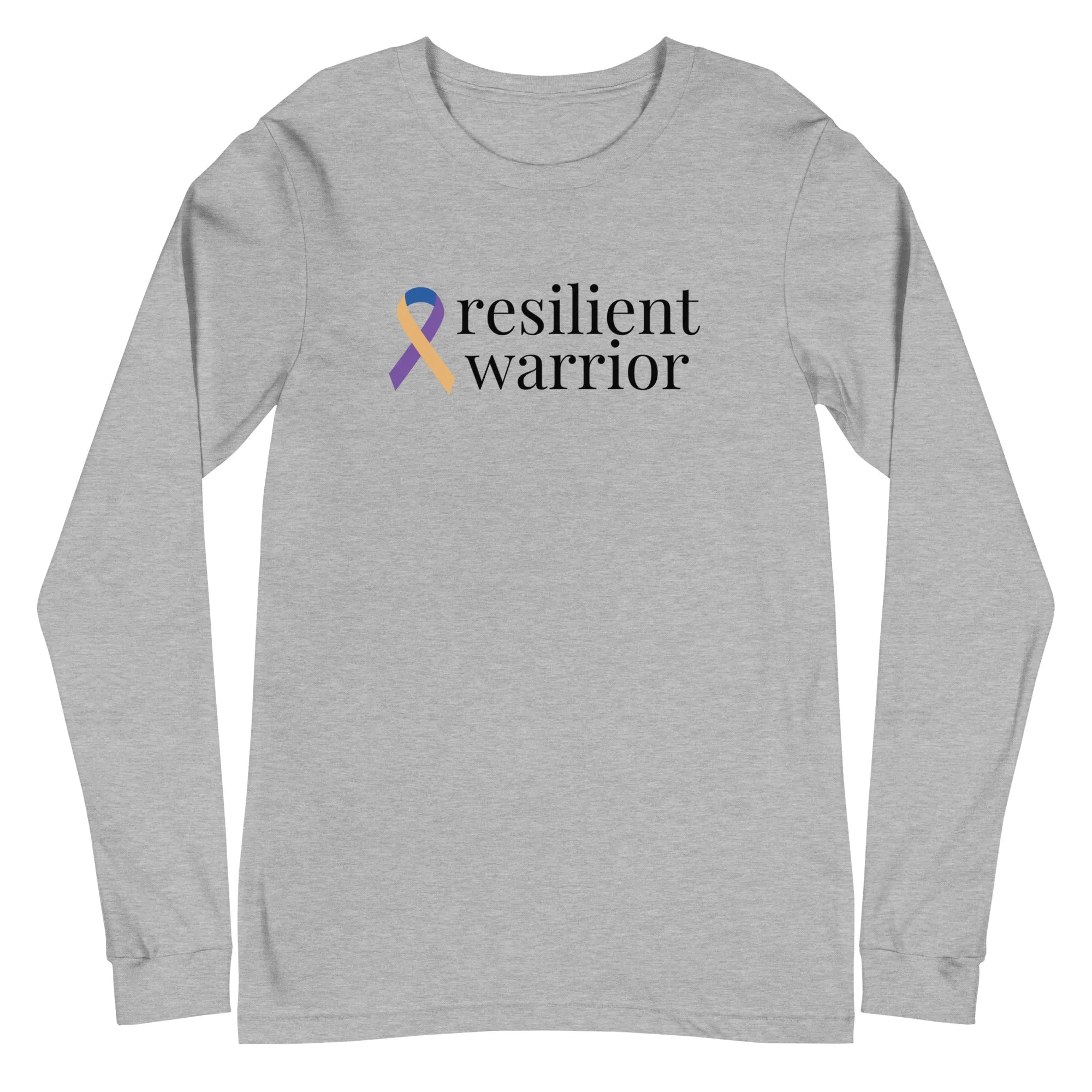 Bladder Cancer "resilient warrior" Long Sleeve Tee (Several Colors Available)