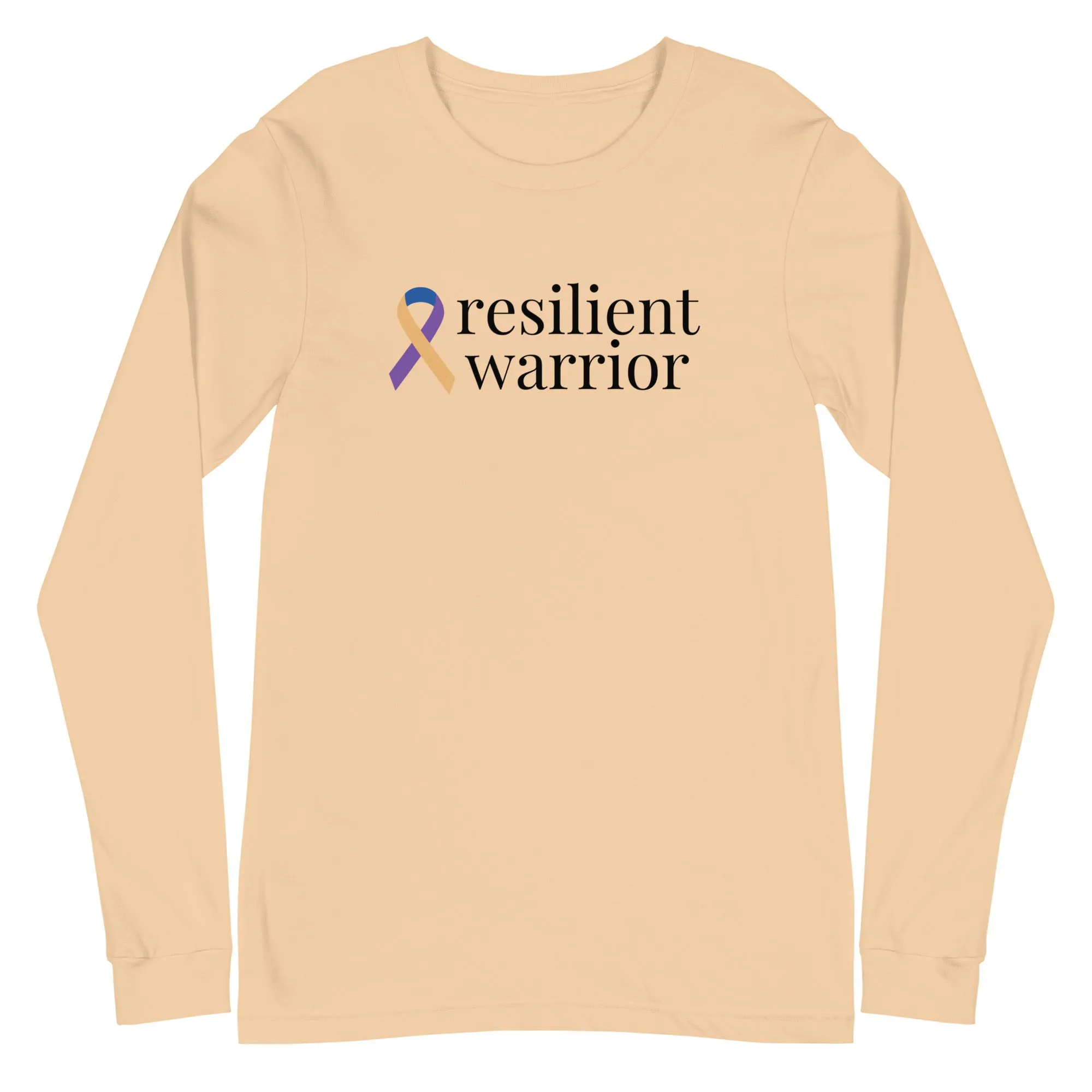 Bladder Cancer "resilient warrior" Long Sleeve Tee (Several Colors Available)