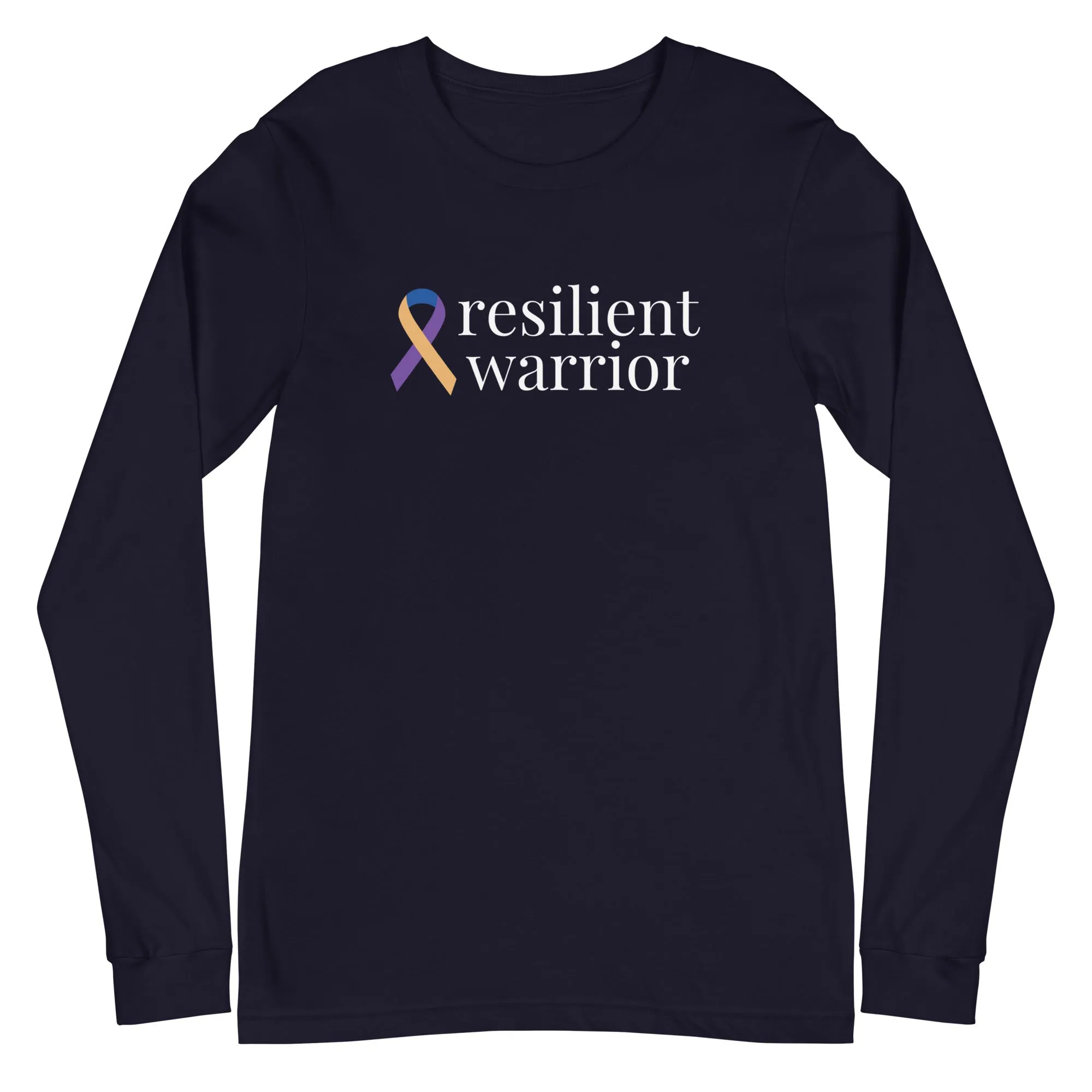 Bladder Cancer "resilient warrior" Long Sleeve Tee (Several Colors Available)