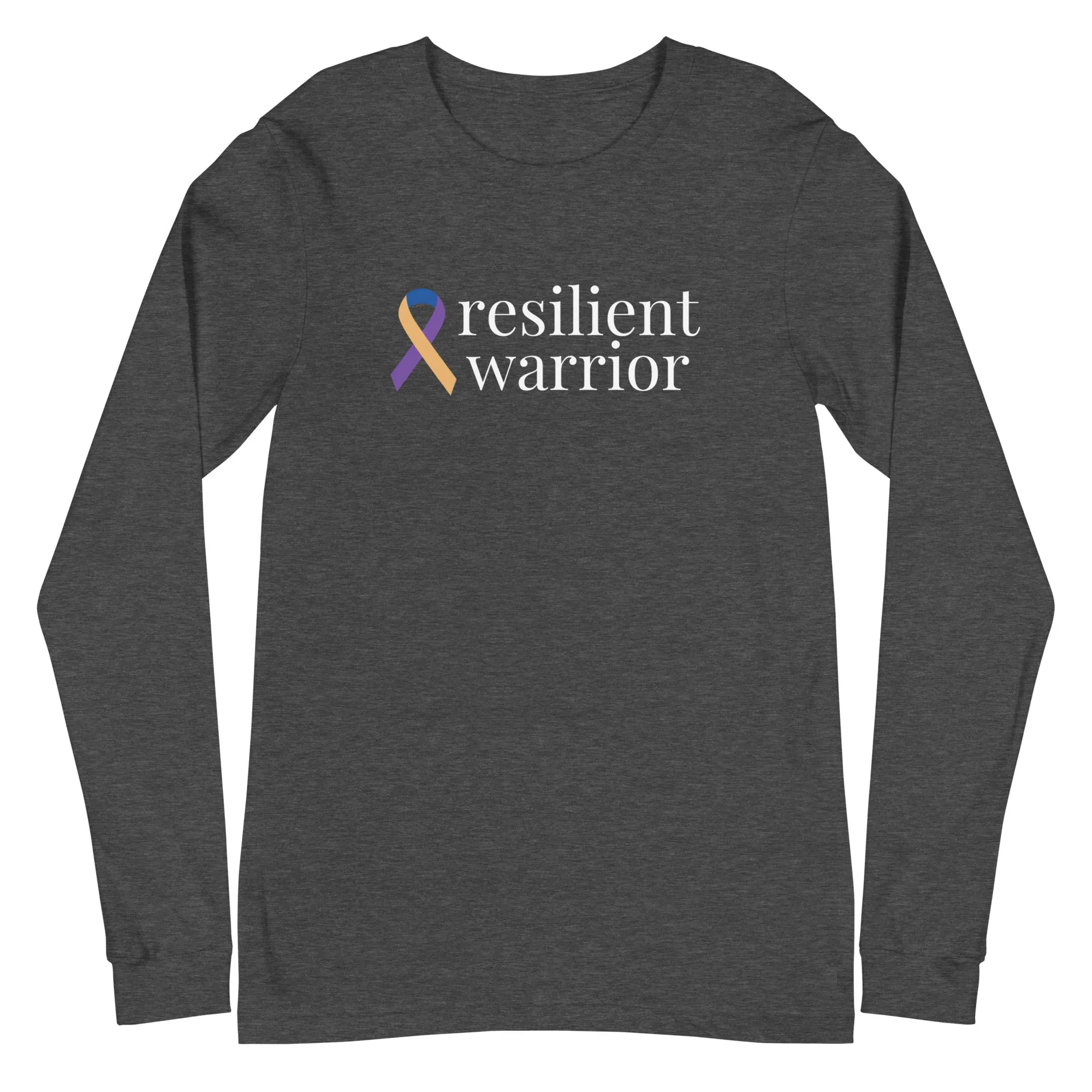 Bladder Cancer "resilient warrior" Long Sleeve Tee (Several Colors Available)