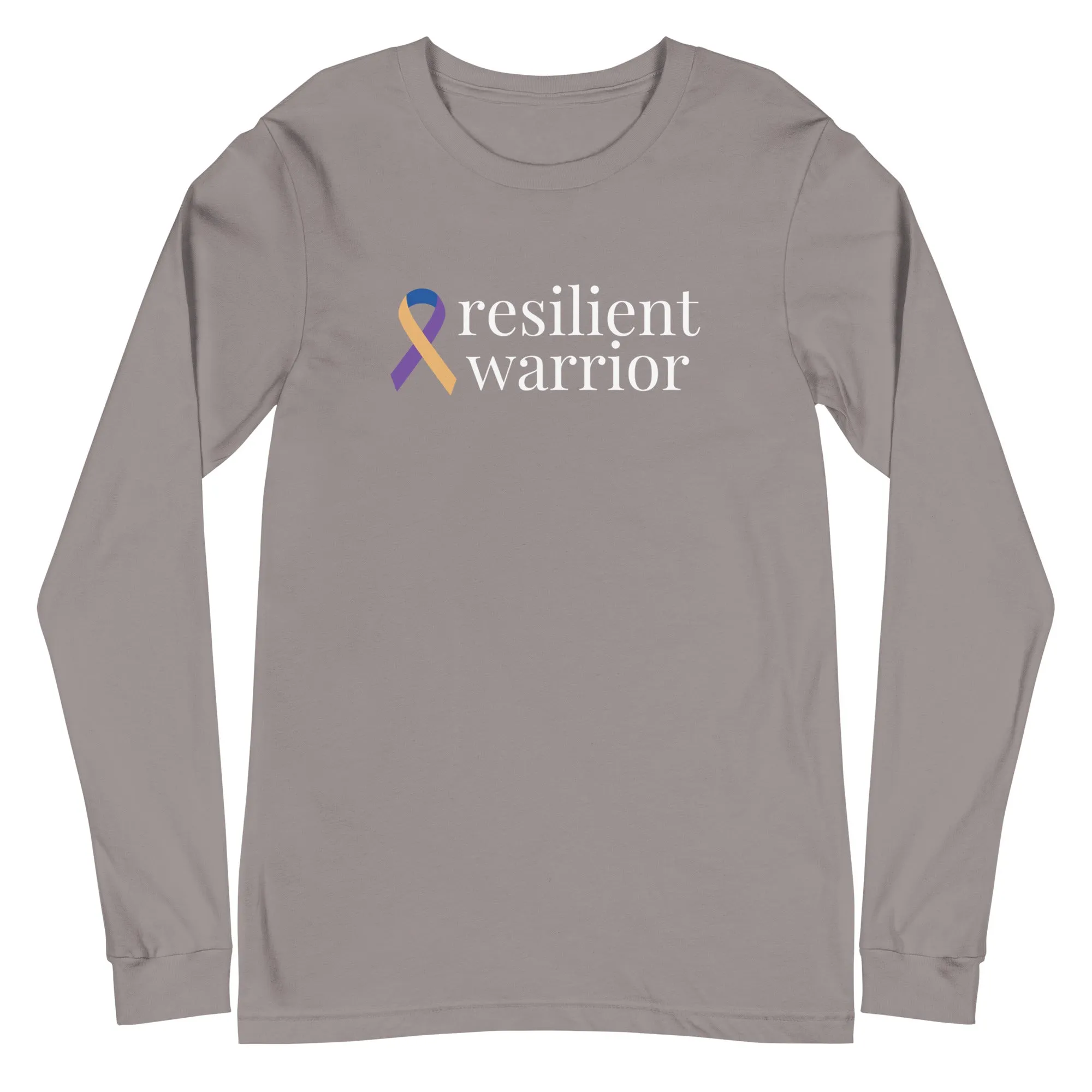 Bladder Cancer "resilient warrior" Long Sleeve Tee (Several Colors Available)