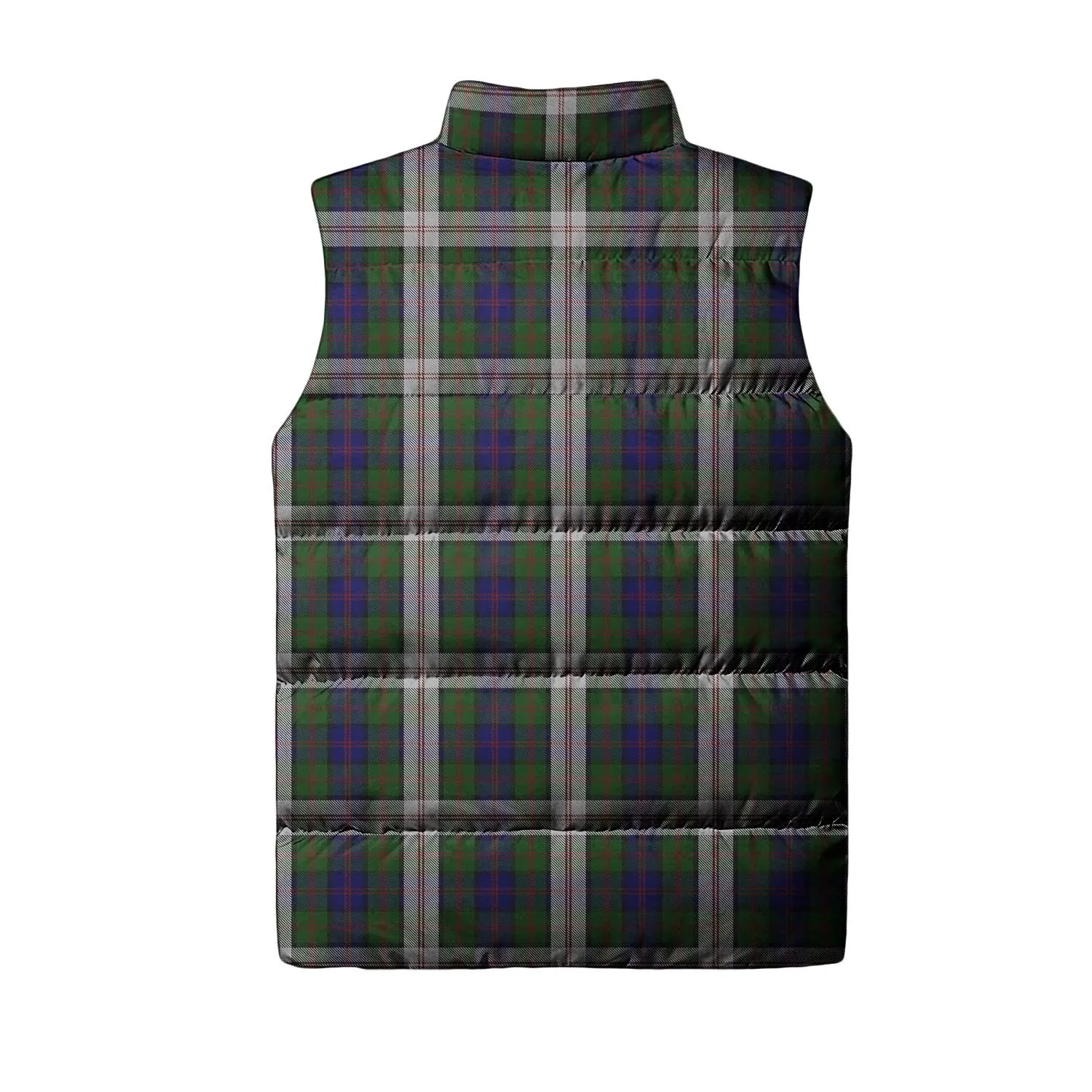 Blair Dress Tartan Sleeveless Puffer Jacket with Family Crest