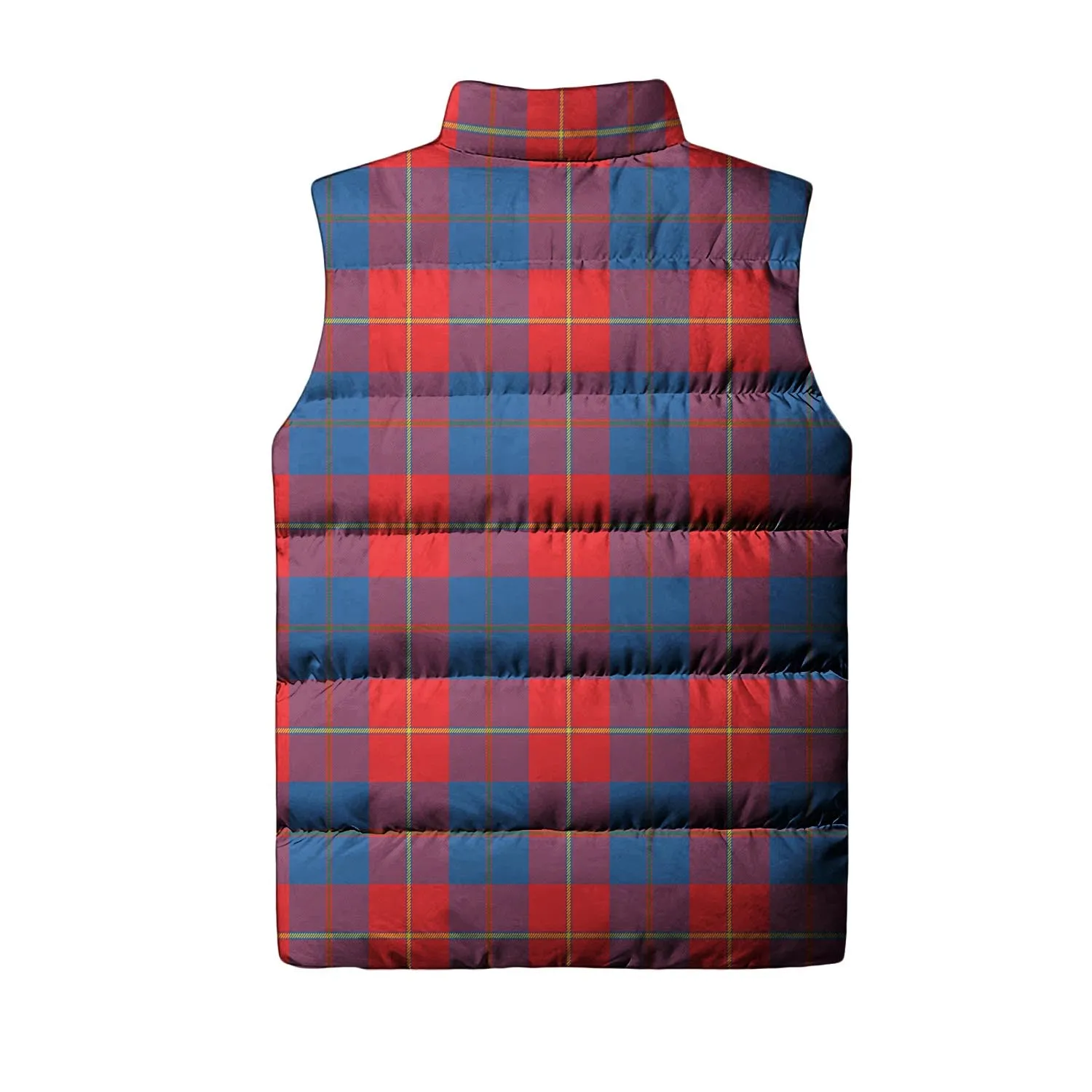 Blane Tartan Sleeveless Puffer Jacket with Family Crest