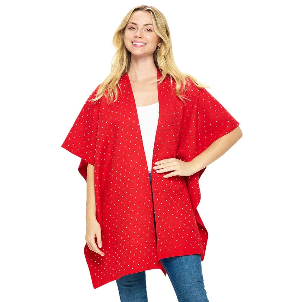 Bling Solid Ruana Poncho