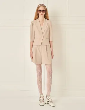 BORA AKSU Elegant Nude Pink Versatile Shorts