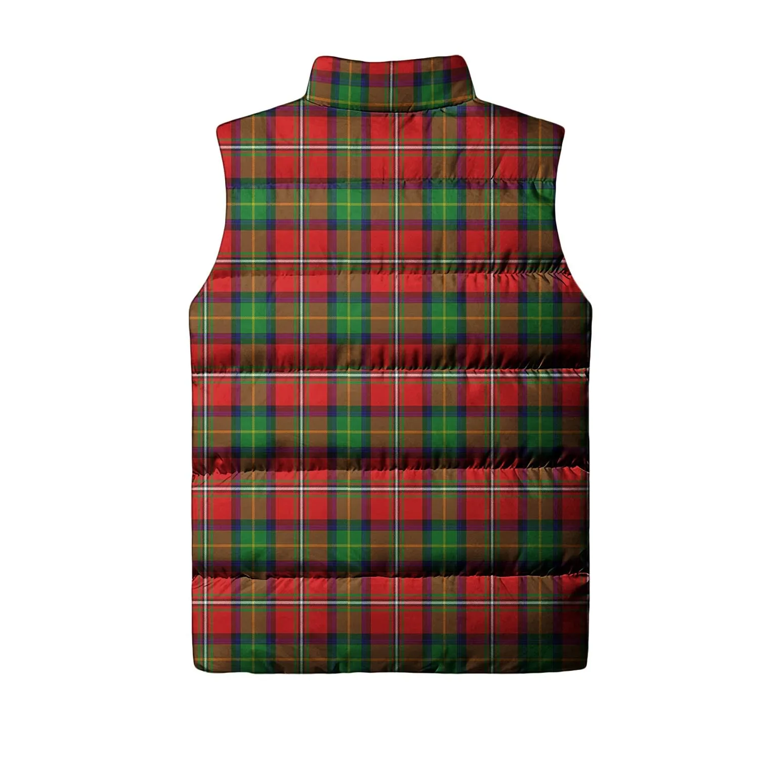 Boyd Tartan Sleeveless Puffer Jacket with Family Crest