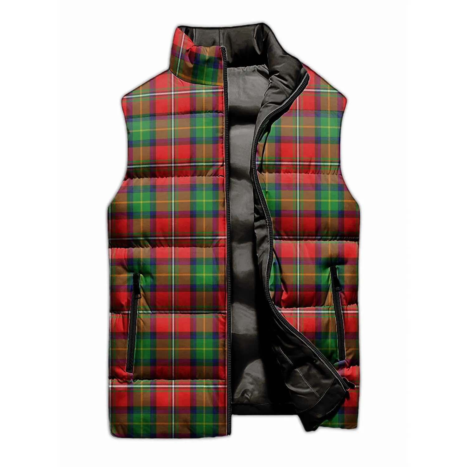 Boyd Tartan Sleeveless Puffer Jacket