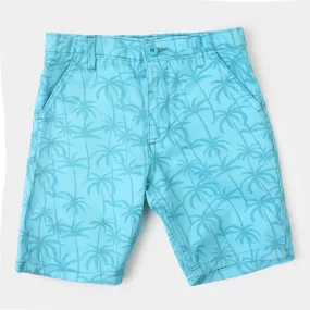 Boys Cotton Short Palm Trees-Island