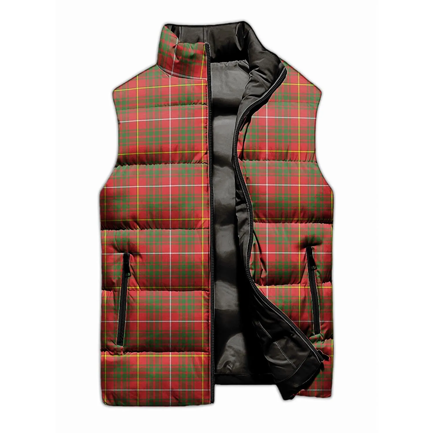 Bruce County Canada Tartan Sleeveless Puffer Jacket