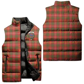 Bruce Modern Tartan Sleeveless Puffer Jacket with Family Crest