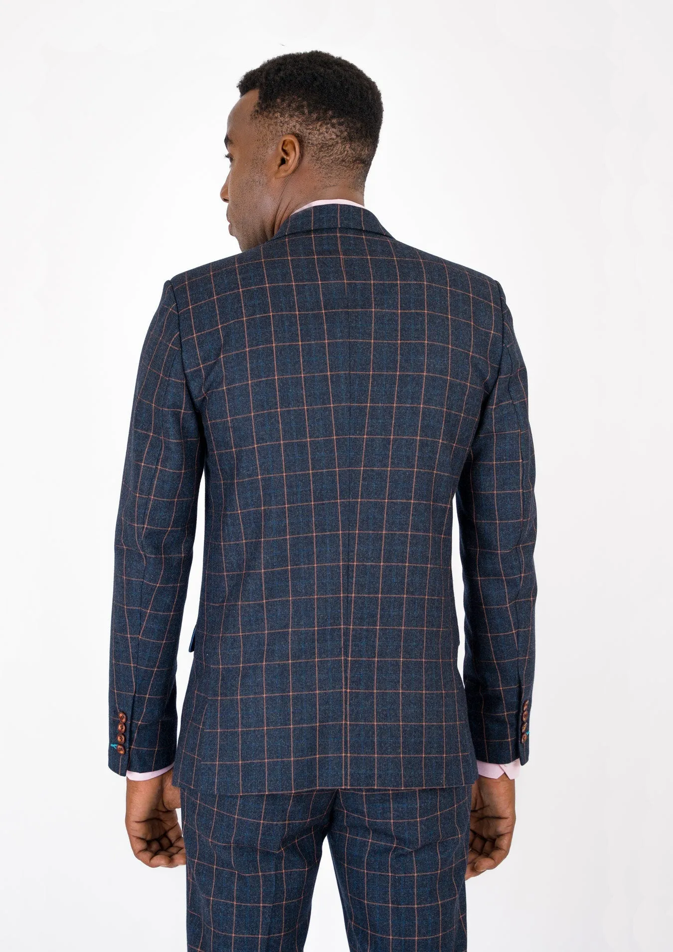 Bryant Spruce Blue Flannel Windowpane Jacket