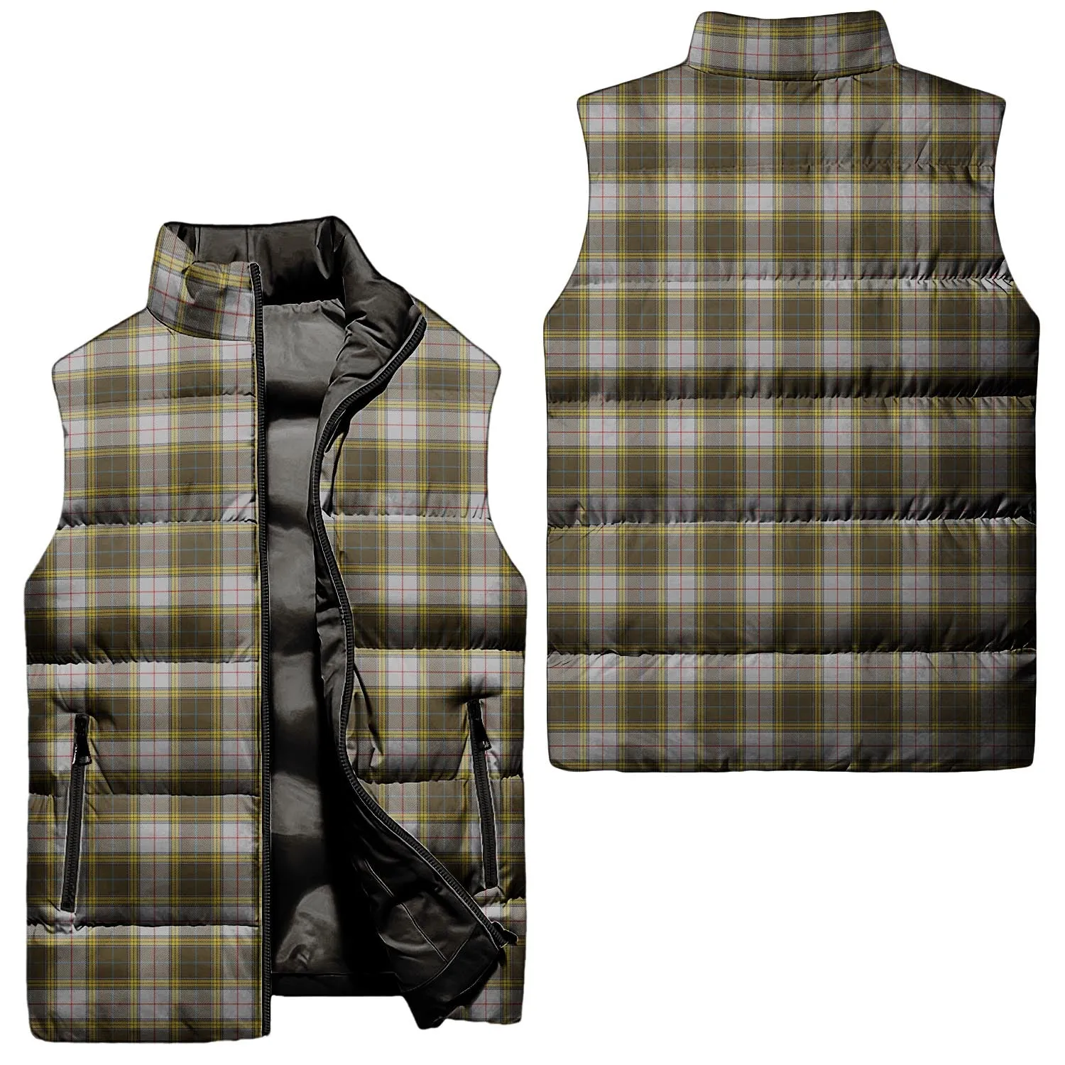 Buchanan Dress Tartan Sleeveless Puffer Jacket