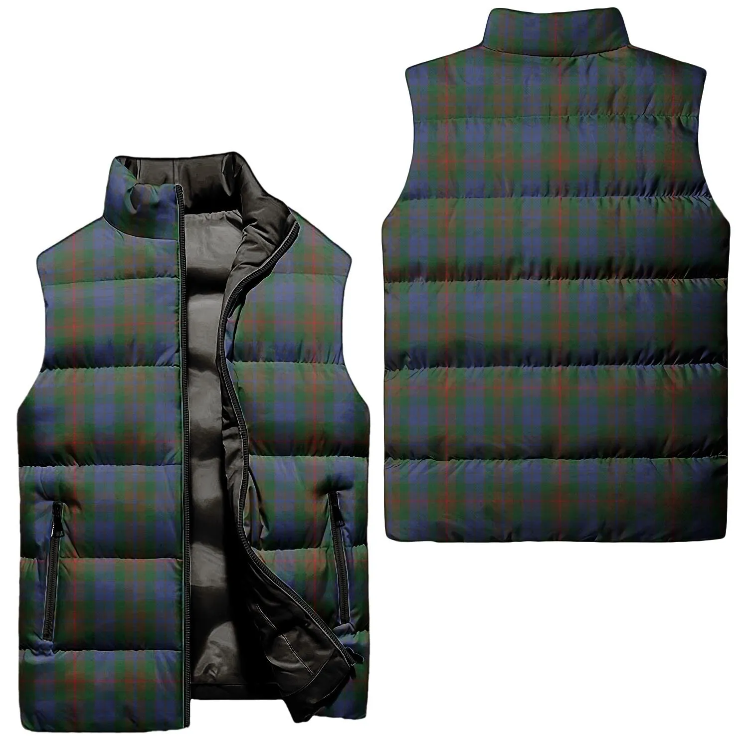 Buchanan Hunting Tartan Sleeveless Puffer Jacket