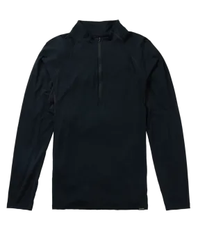 Burton Men's Phayse Merino Quarter Zip Fleece - True Black