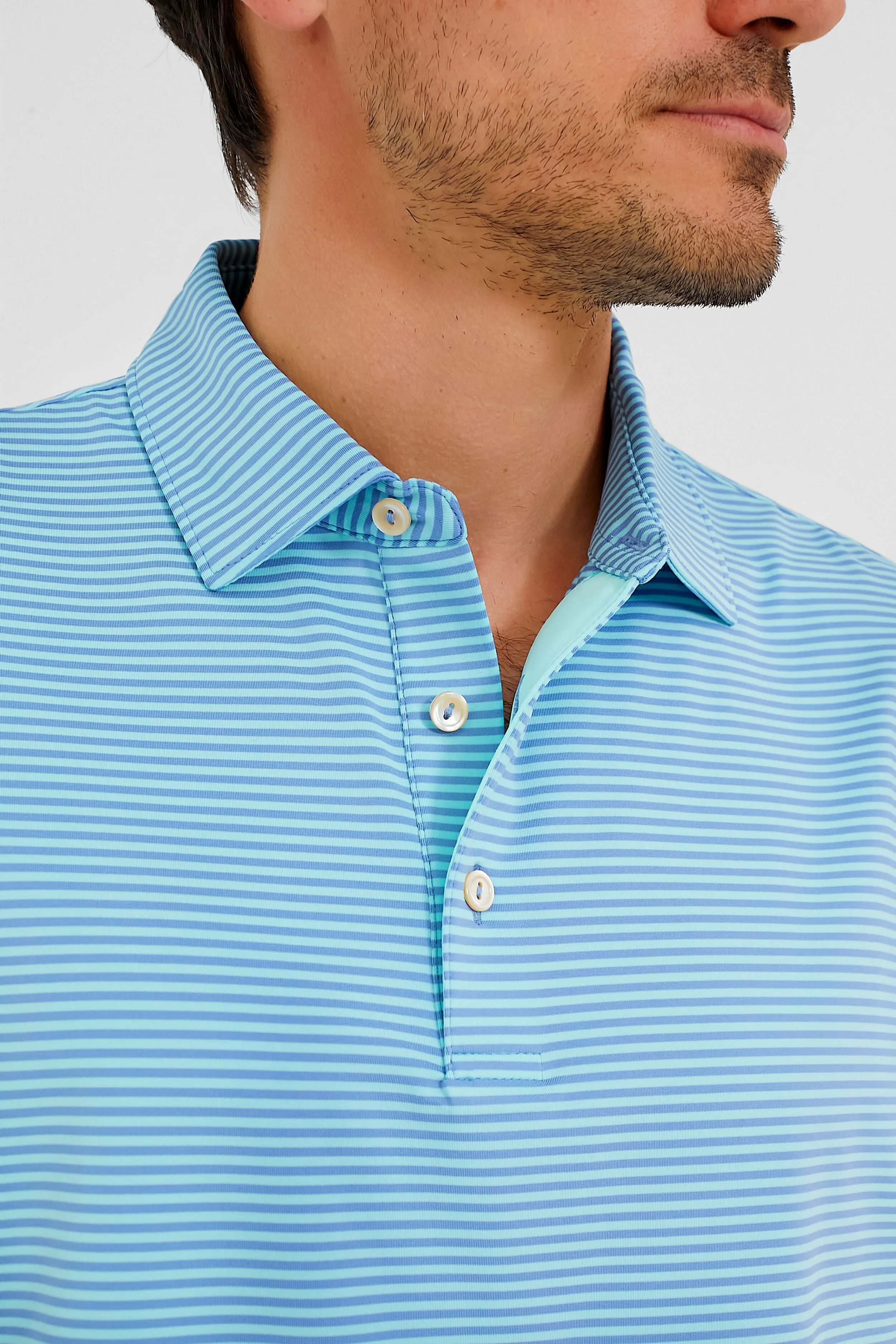 Cabana Blue Bonnet Hales Performance Jersey Polo