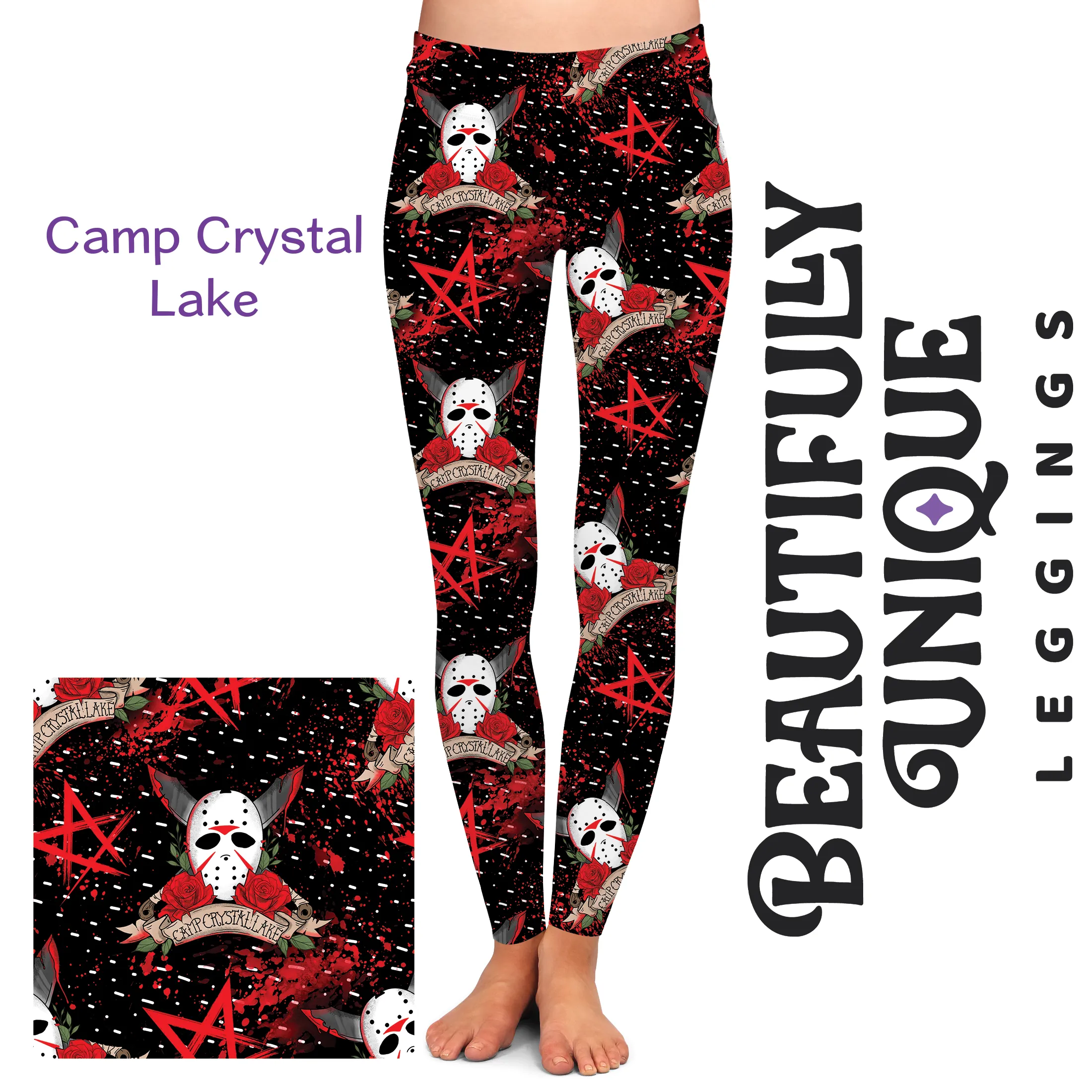 Camp Crystal Lake (Semi-Exclusive) - High-quality Handcrafted Vibrant Leggings