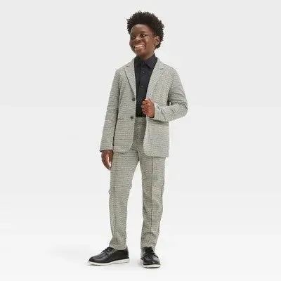 Cat & Jack Kids Button Up Winter Jacquard Knit Heavyweight Blazer Jacket