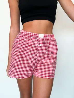 Check It Out Boxer Shorts- Crimson